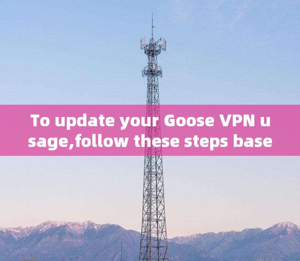 To update your Goose VPN usage,follow these steps based on the latest information: